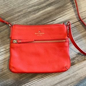 Kate Spade Red Shoulder Leather Purse
